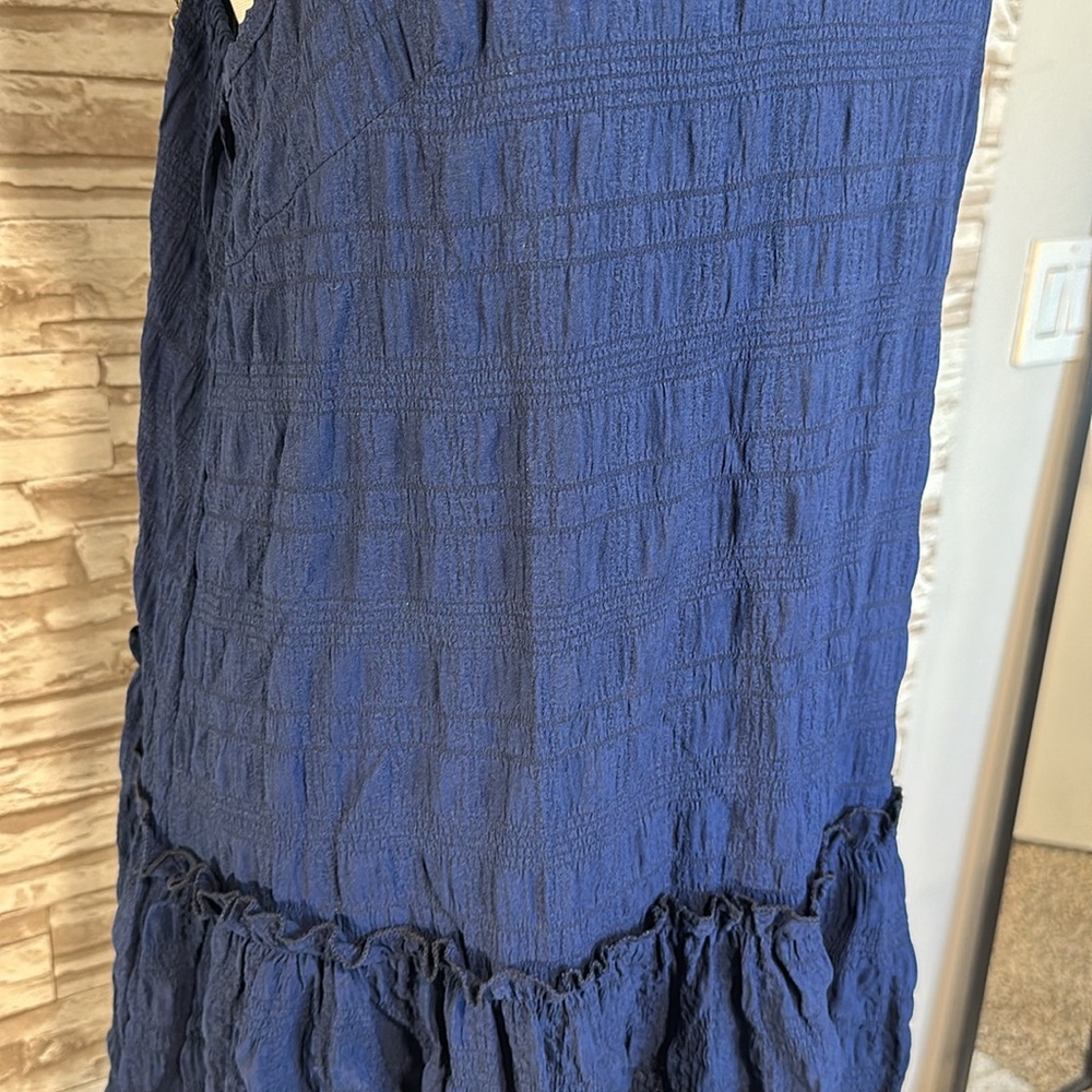YOZY Textured Ruffle Hem Dress - Picture 6 of 11